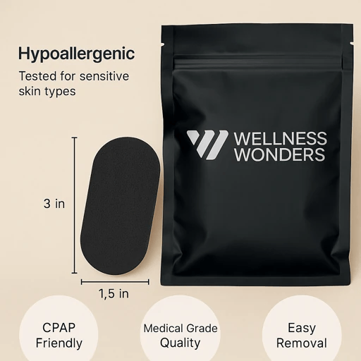 Wellness Wonders Sleep Tape with size details